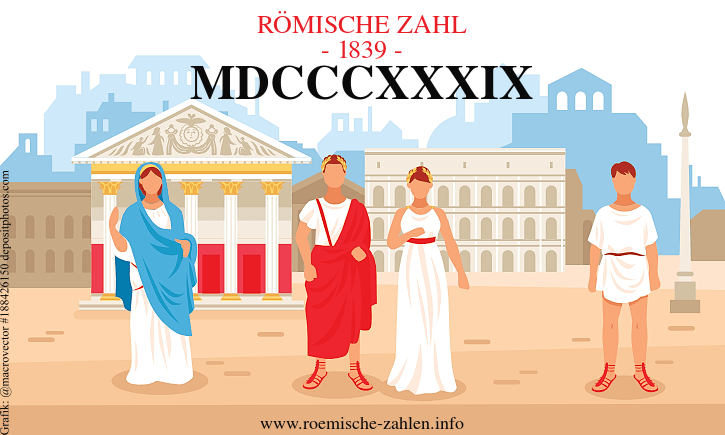 Römische Zahl 1839