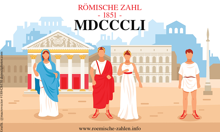 Römische Zahl 1851