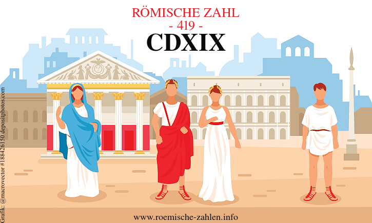 Römische Zahl 419