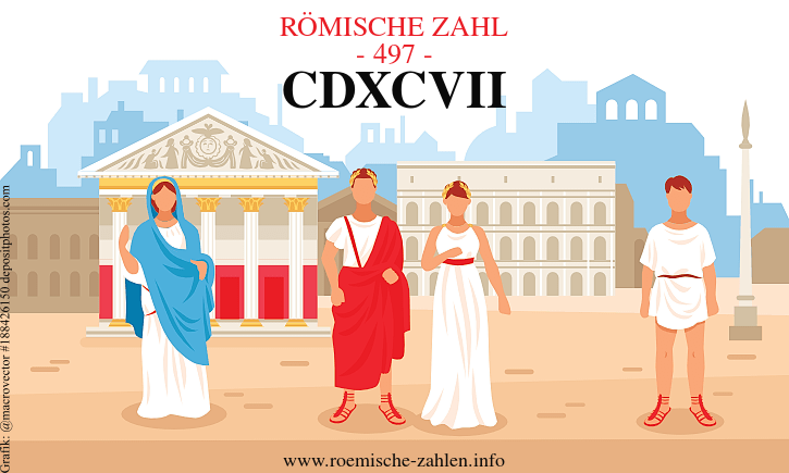 Römische Zahl 497